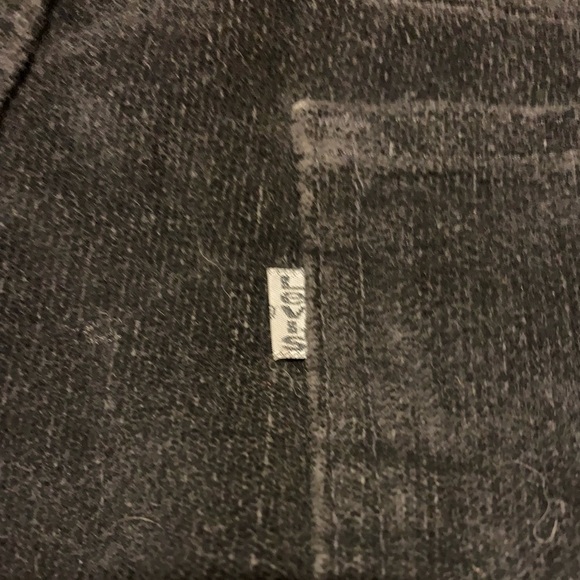 Vintage 70’s Levi Strauss Cotton Corduroy Black Pants Size 36X32 Mens Retro - Picture 3 of 8